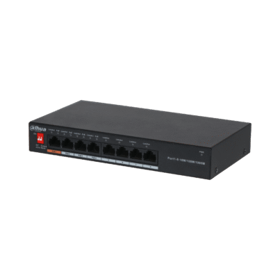 Switch Dahua DH-PFS3008-8GT-60-V2 con PoE y Hi-PoE 60W