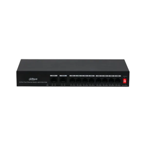 SWITCH POE P/DVR 8 SALIDAS MODELO DH-PFS3010-8ET-65
