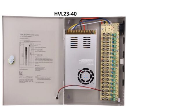 FUENTE 12V30A 18CANALES MODELO HVL23-40