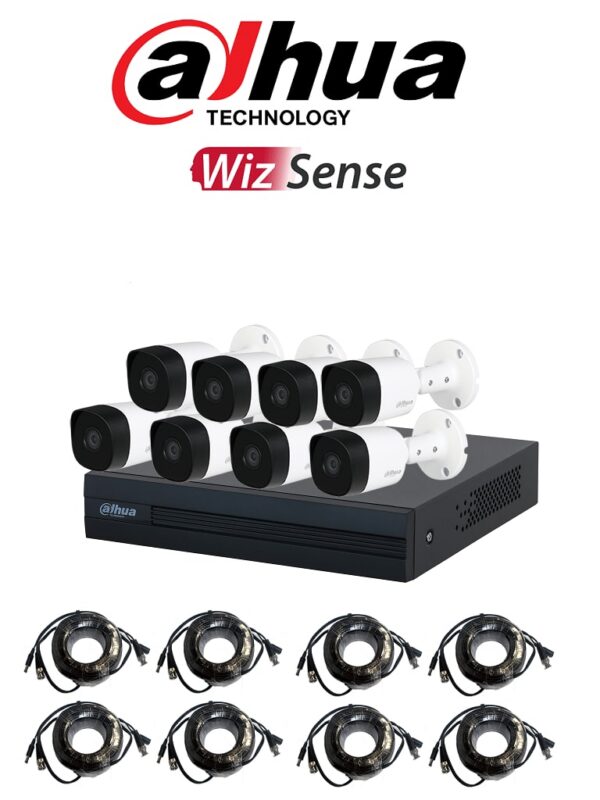 KIT 8 CAMARAS DH-KIT/XVR1B08-I/B2A21N