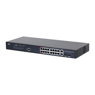 Switch Dahua DH-PFS4218-16GT-130 16 puertos PoE administrado