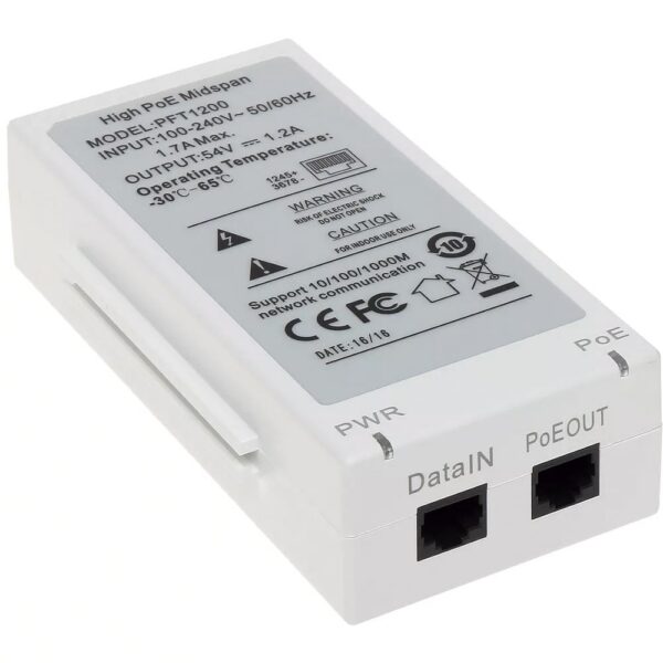INYECTOR POE DAHUA 60WATTS DH-PFT1200