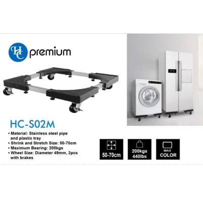 Soporte base extensible con ruedas para lavadora y refrigerador
