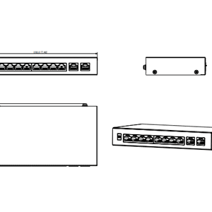 SWITCH POE P/DVR 8 SALIDAS MODELO DH-PFS3010-8ET-96