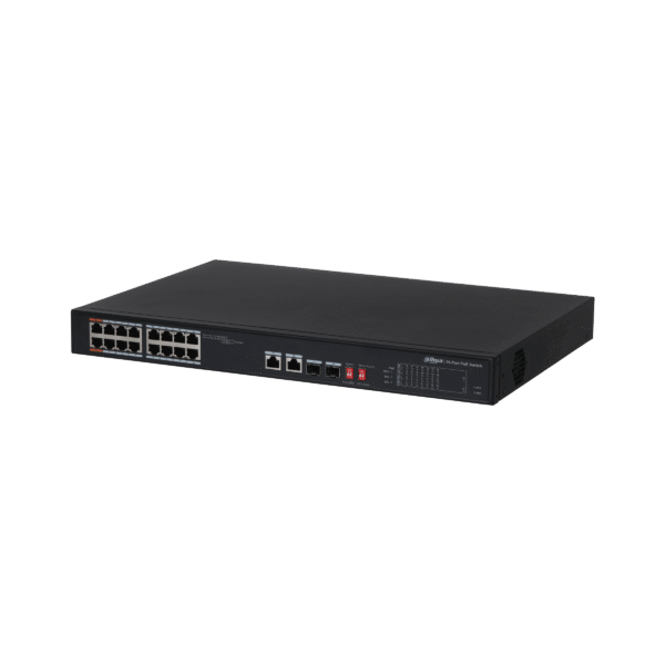 SWITCH POE 16 PUERTOS MARCA DAHUA MODELO DH-PFS3016-16GT-190