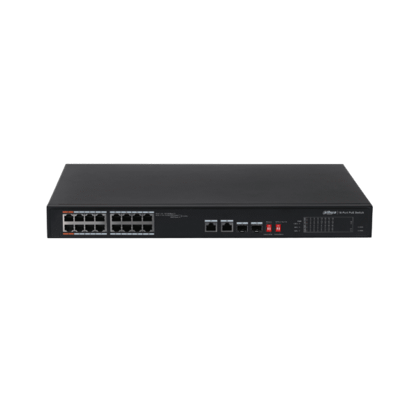 SWITCH POE P/DVR 16 SALIDAS DH-PFS3218-16ET-135