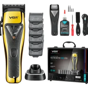 Maquina Cortar Pelo Profesional VGR V-015 Motor Vector 9000 Rpm