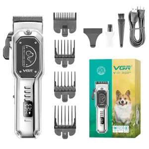 VGR V-201 Cortapelos Profesional para Mascotas con Pantalla LED y 200 min de Autonomia